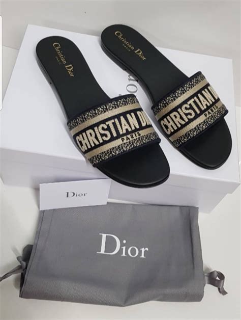 dior womens flat sandals|christian Dior flats sandals.